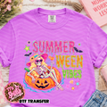 Summer ween vibes girl in pumpkin float MM062926