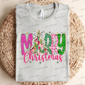Merry Christmas with brushstroke Christmas tree MM070626