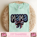 MAMA FAUX YARN, RED WHITE BLUE A5