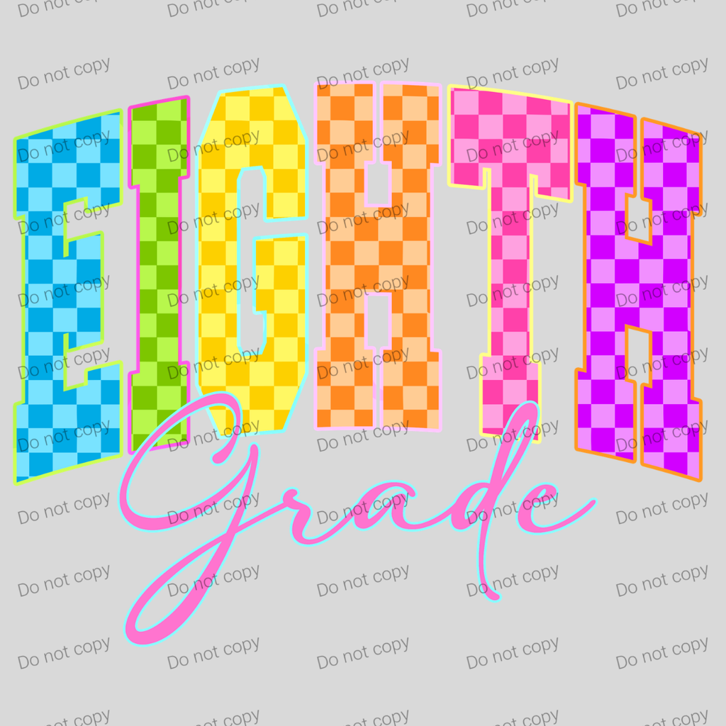 Neon checkered grades, MM072026