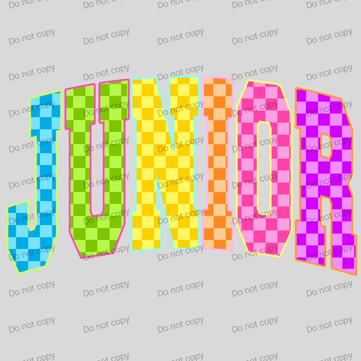 Neon checkered grades, MM072026