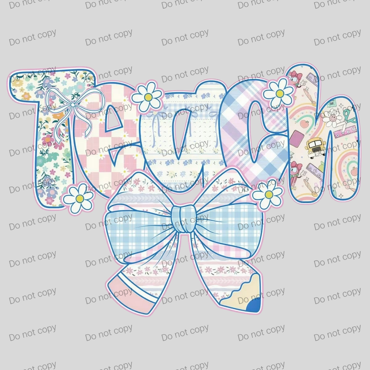 Pastel teach with pencil bow MM072026