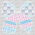 Pastel quilted laced pencil bow MM072026