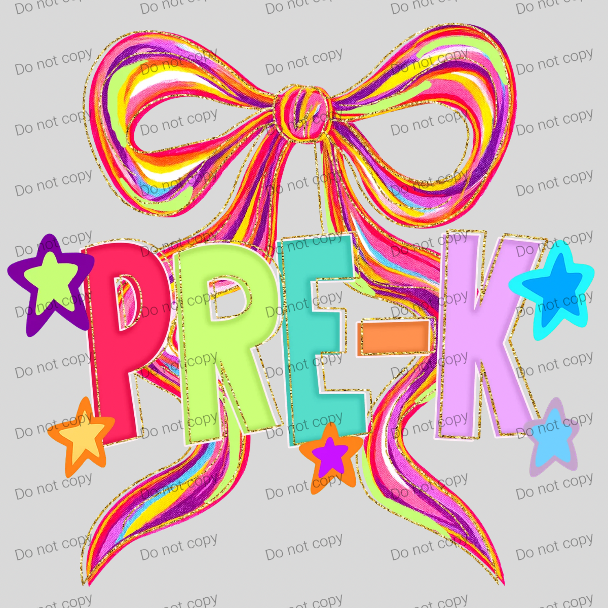 Brushstroke bow with stars grades MM072026