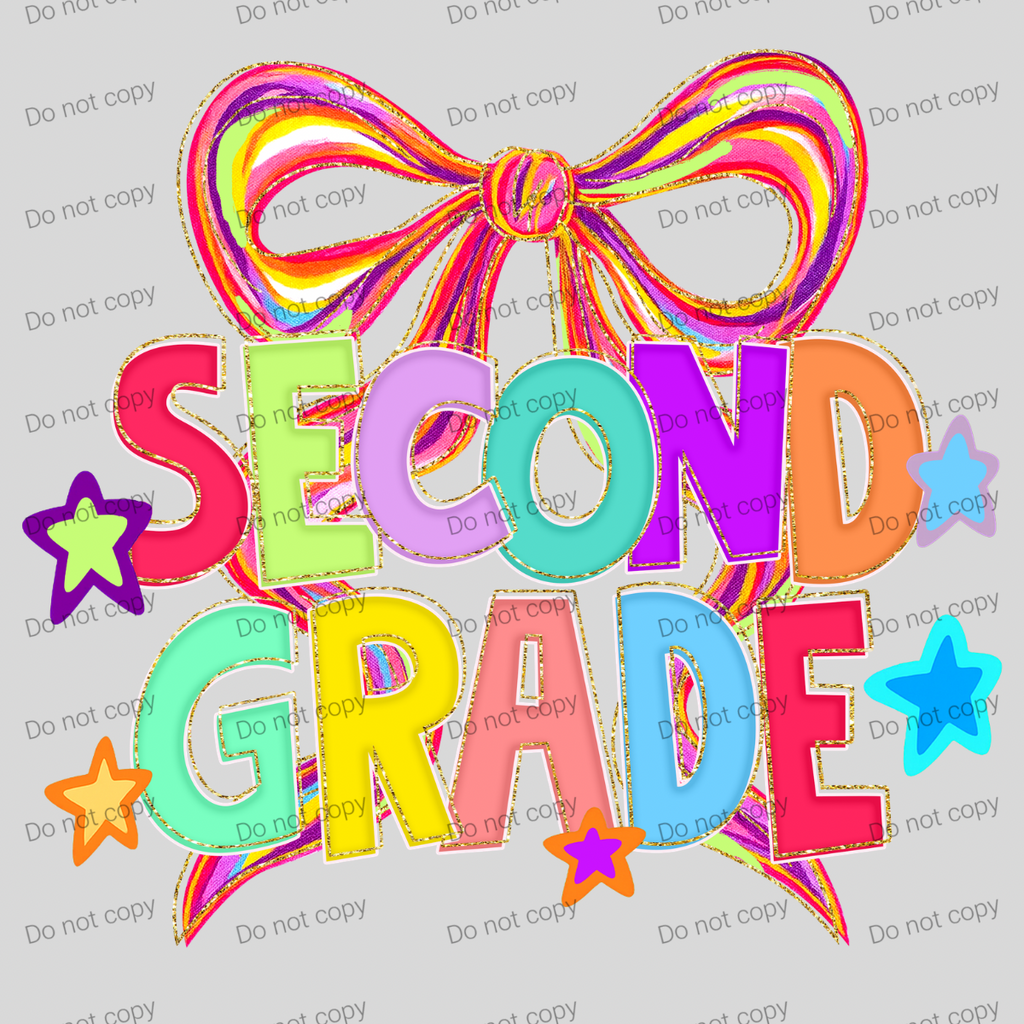 Brushstroke bow with stars grades MM072026