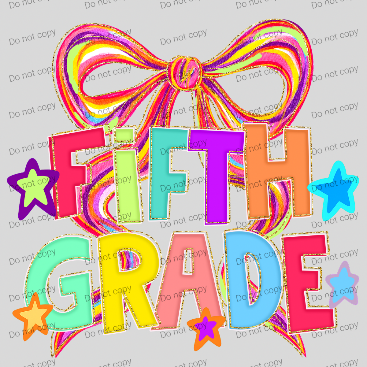 Brushstroke bow with stars grades MM072026
