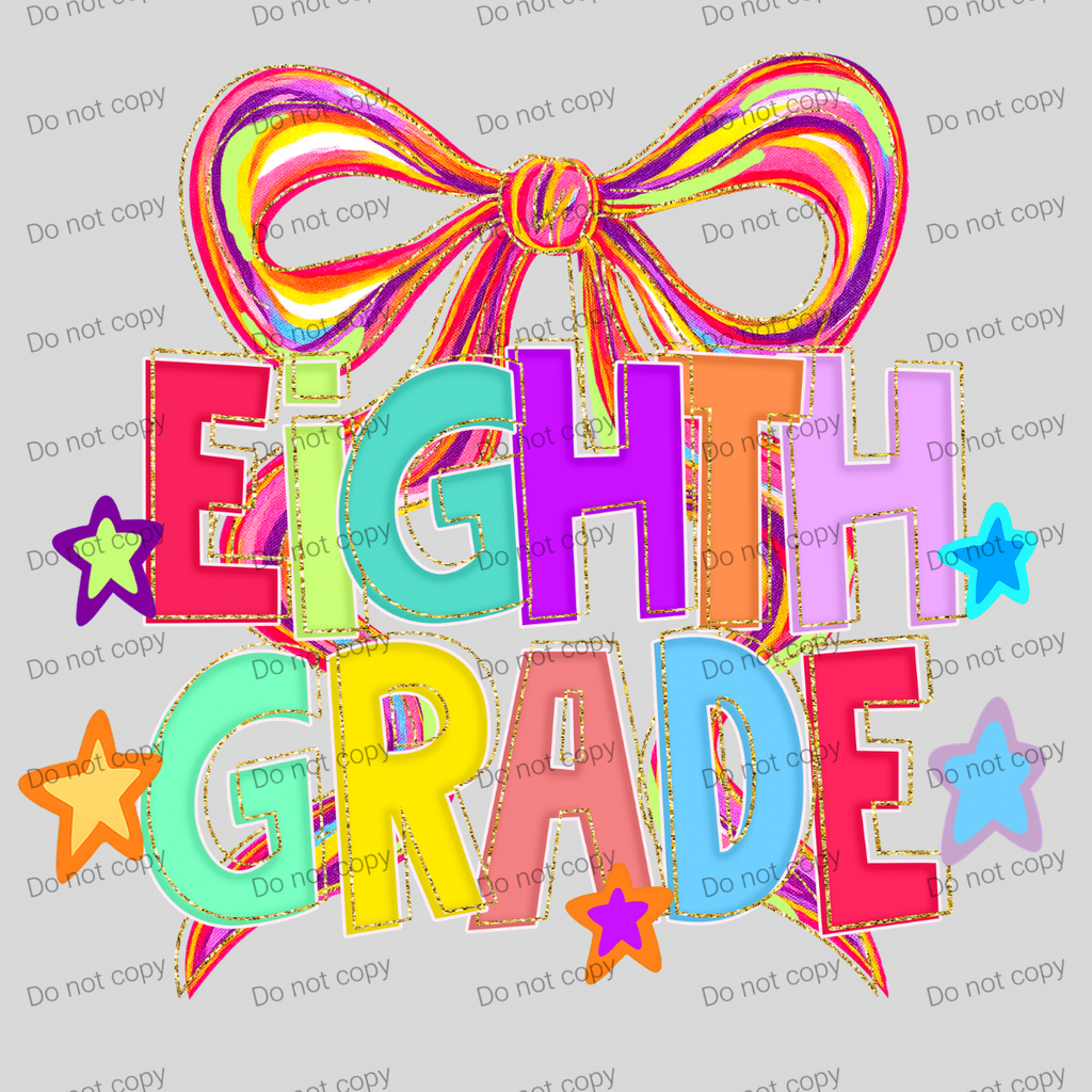 Brushstroke bow with stars grades MM072026