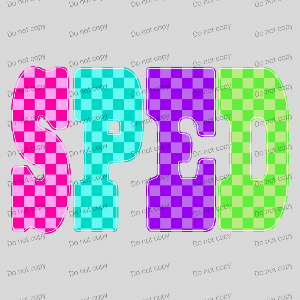 Neon checkered teacher, para, counselor, or SPED MM072026