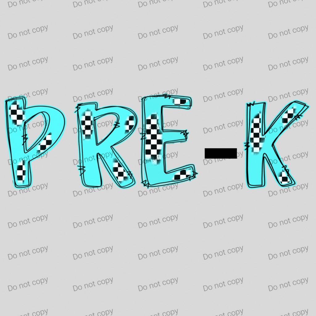 Checkered teal pastel grades and teacher MM072026