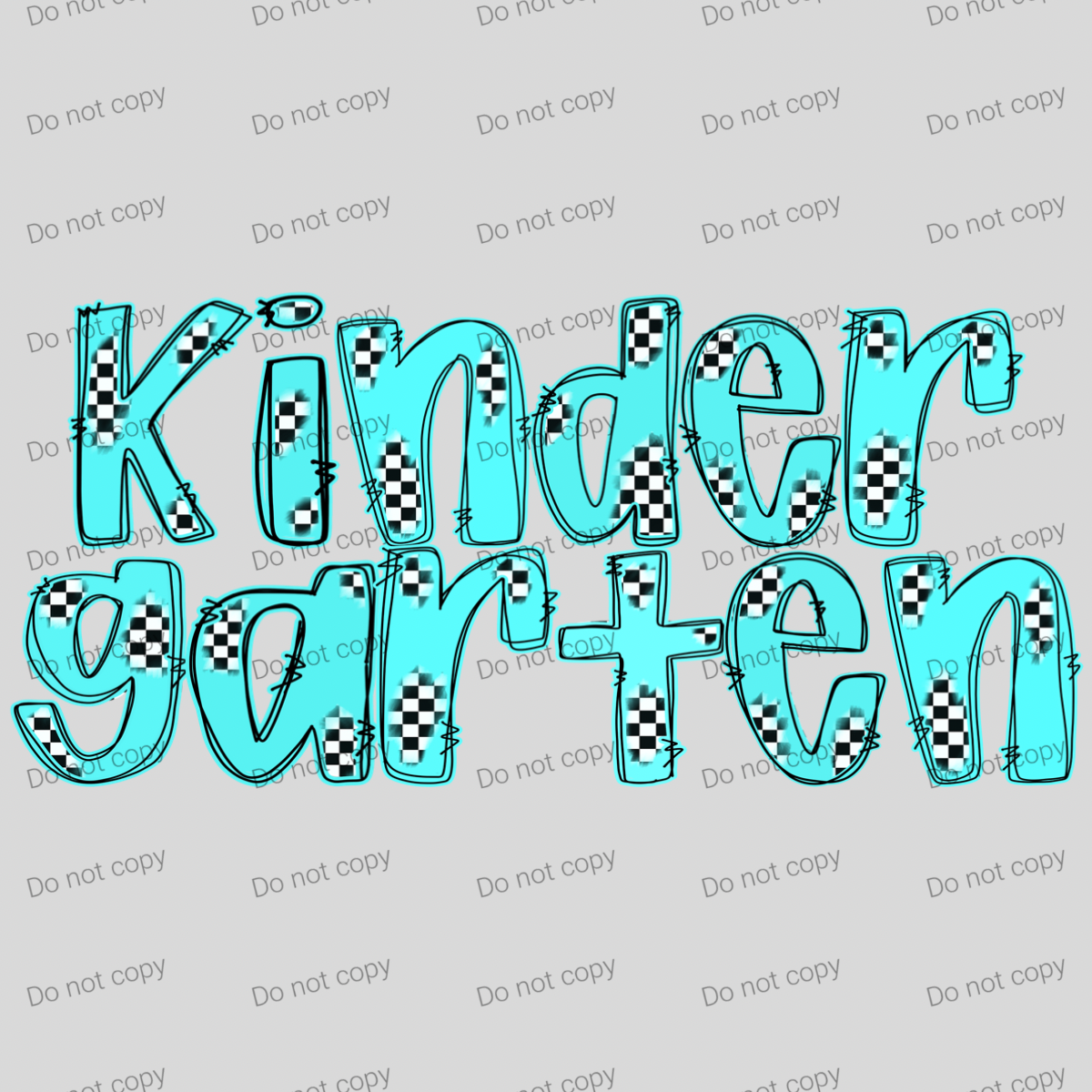 Checkered teal pastel grades and teacher MM072026