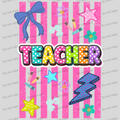 Preppy striped teacher MM072026