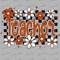 Teacher checkered daisies MM072026