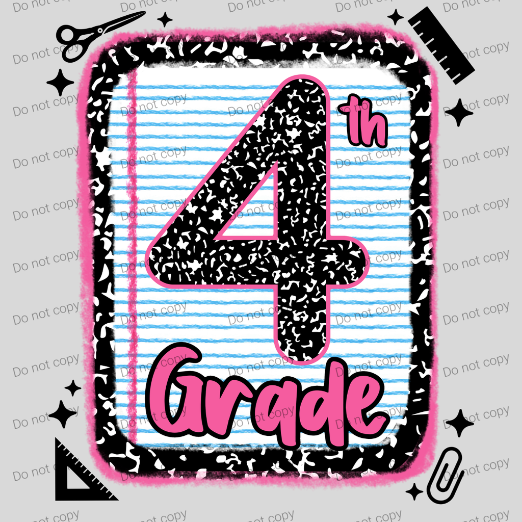 Pink composition book grades MM072026