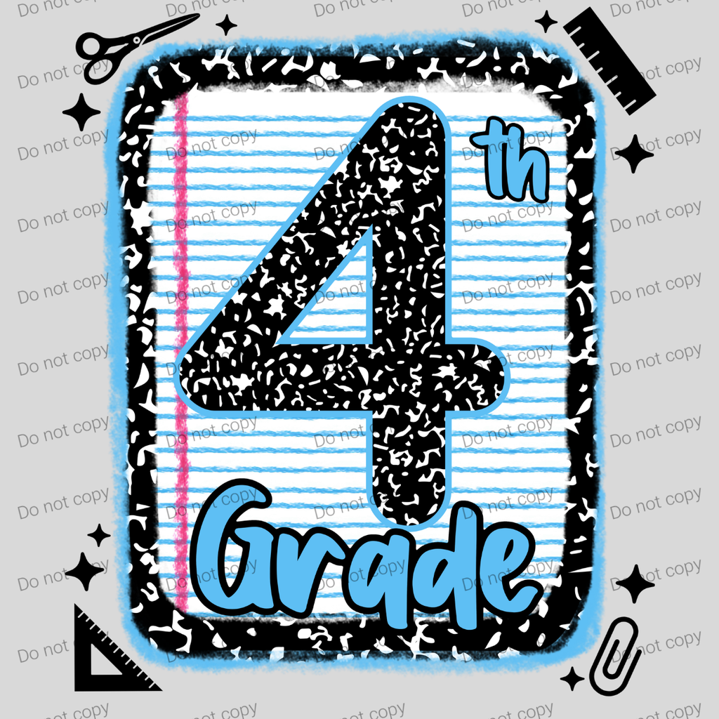 Blue composition book grades MM072026