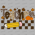 Fall teacher checkered MM072026