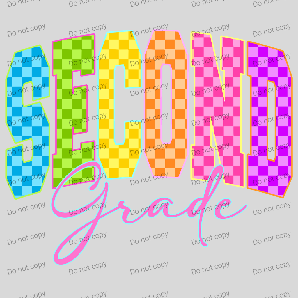 Neon checkered grades, MM072026