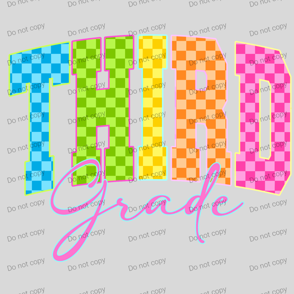 Neon checkered grades, MM072026