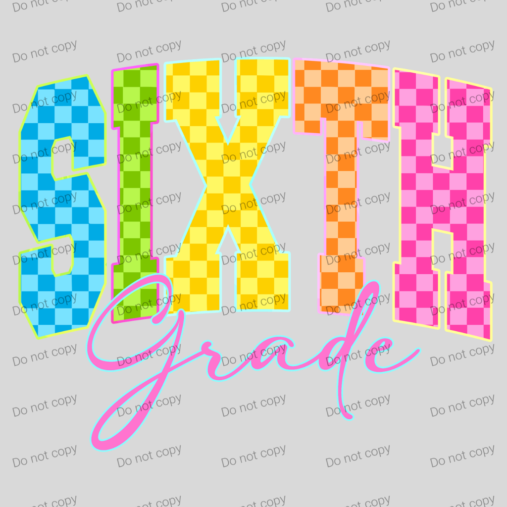 Neon checkered grades, MM072026
