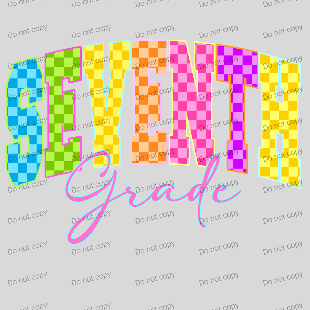 Neon checkered grades, MM072026