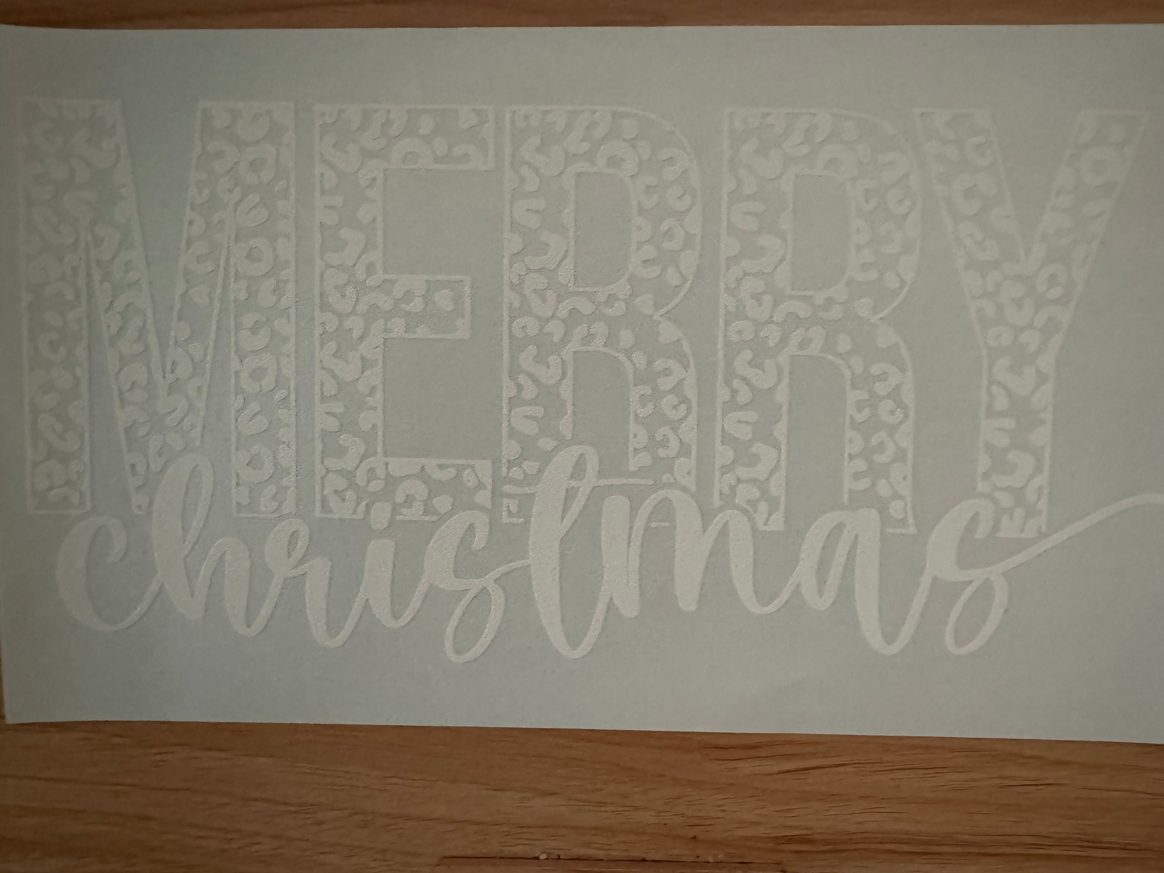 Merry Christmas white cheetah B1