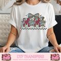 MAMA FLORAL BOW CHECKERED A5