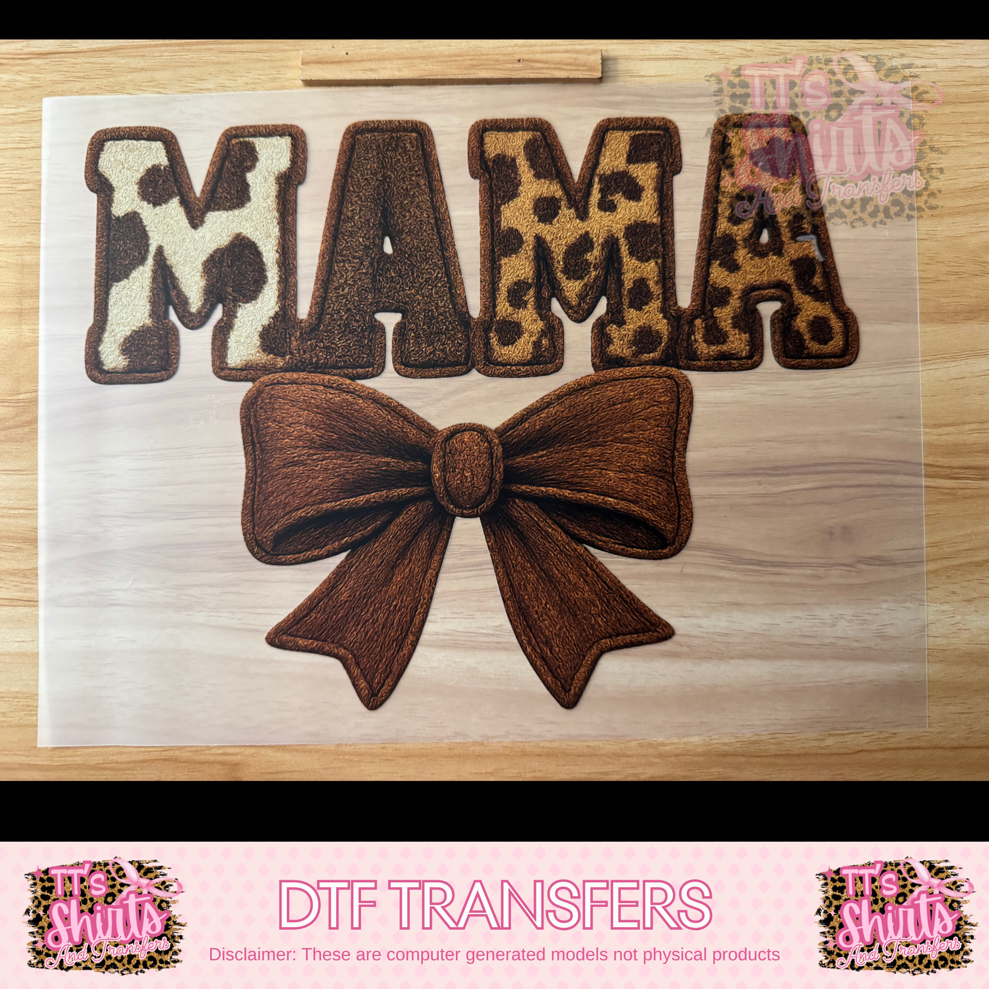 FAUX SHERPA MAMA BROWN BOW - A7