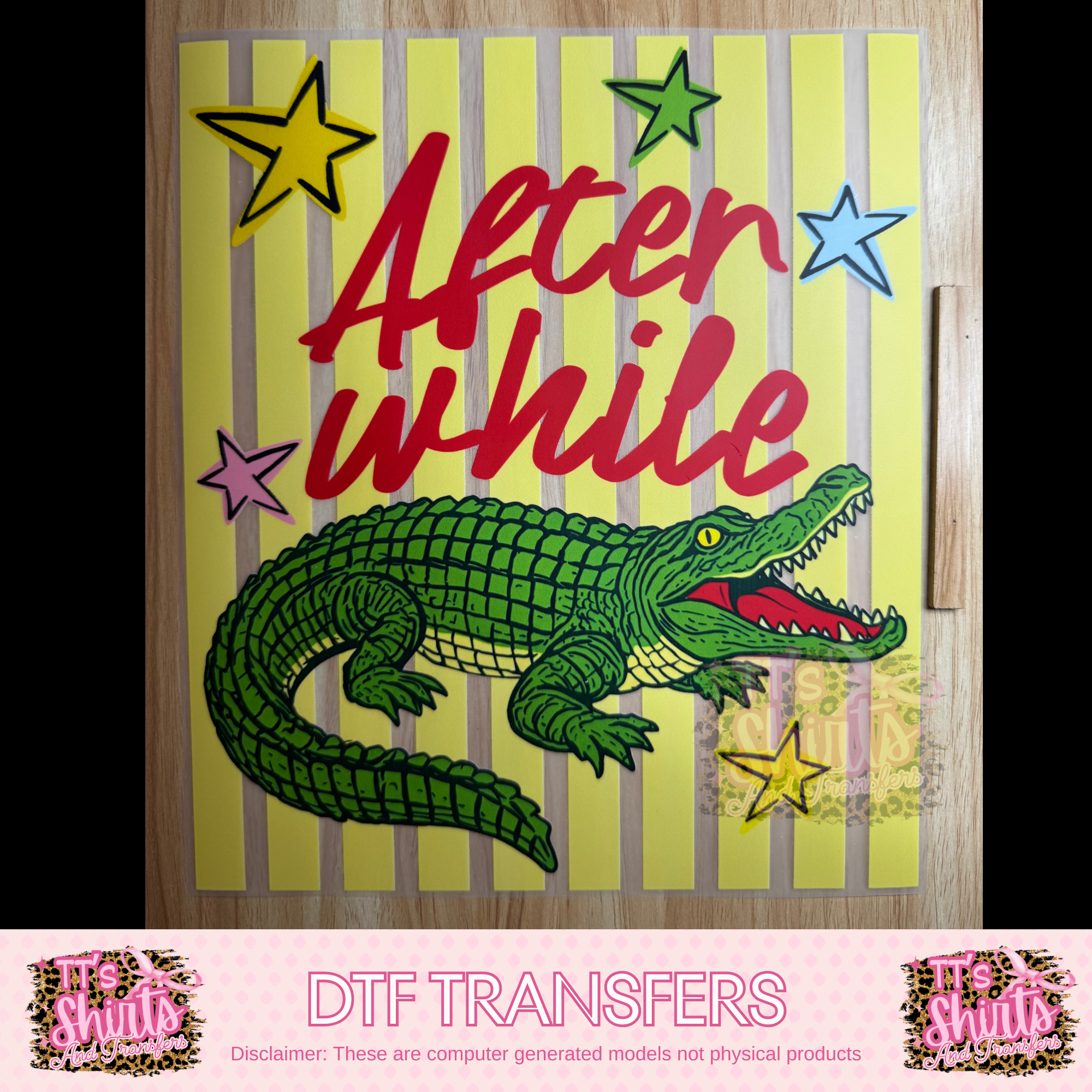AFTER WHILE GATOR YELLOW STRIPPED - A6