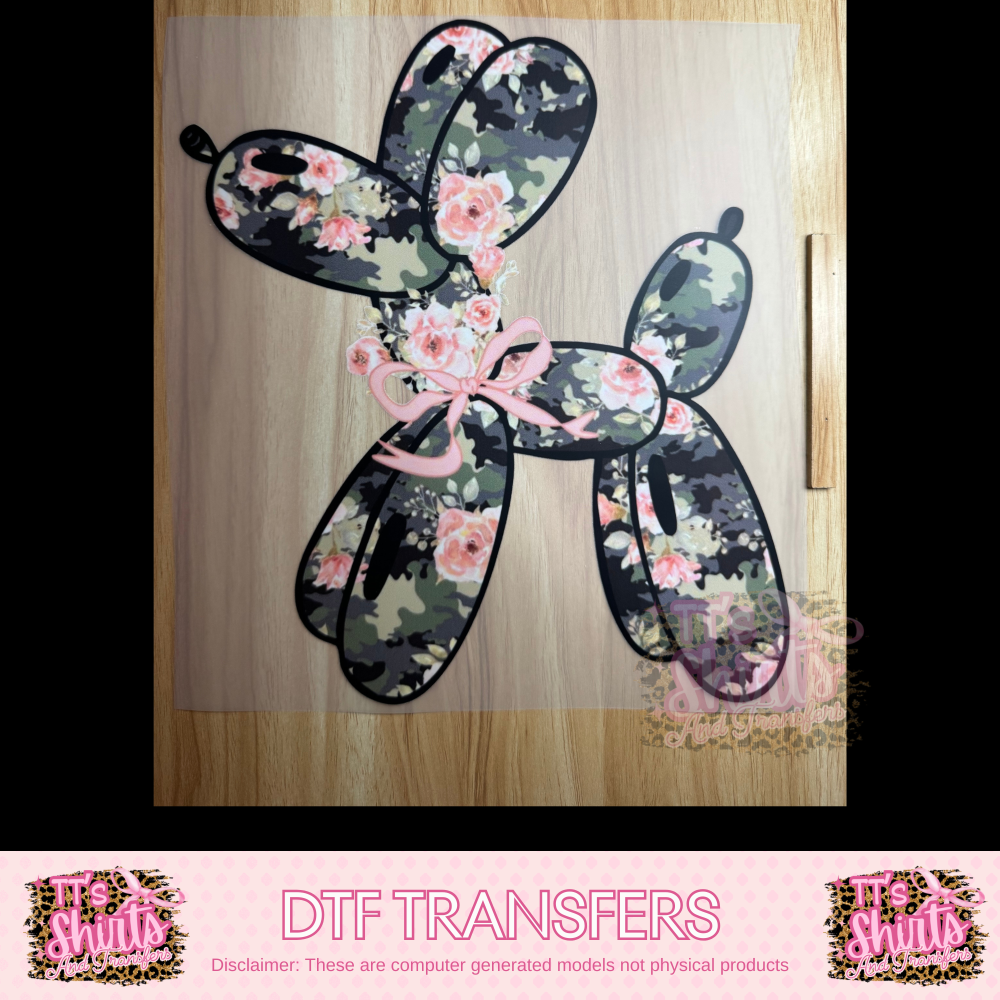 CAMO BALLOON DOG - A6