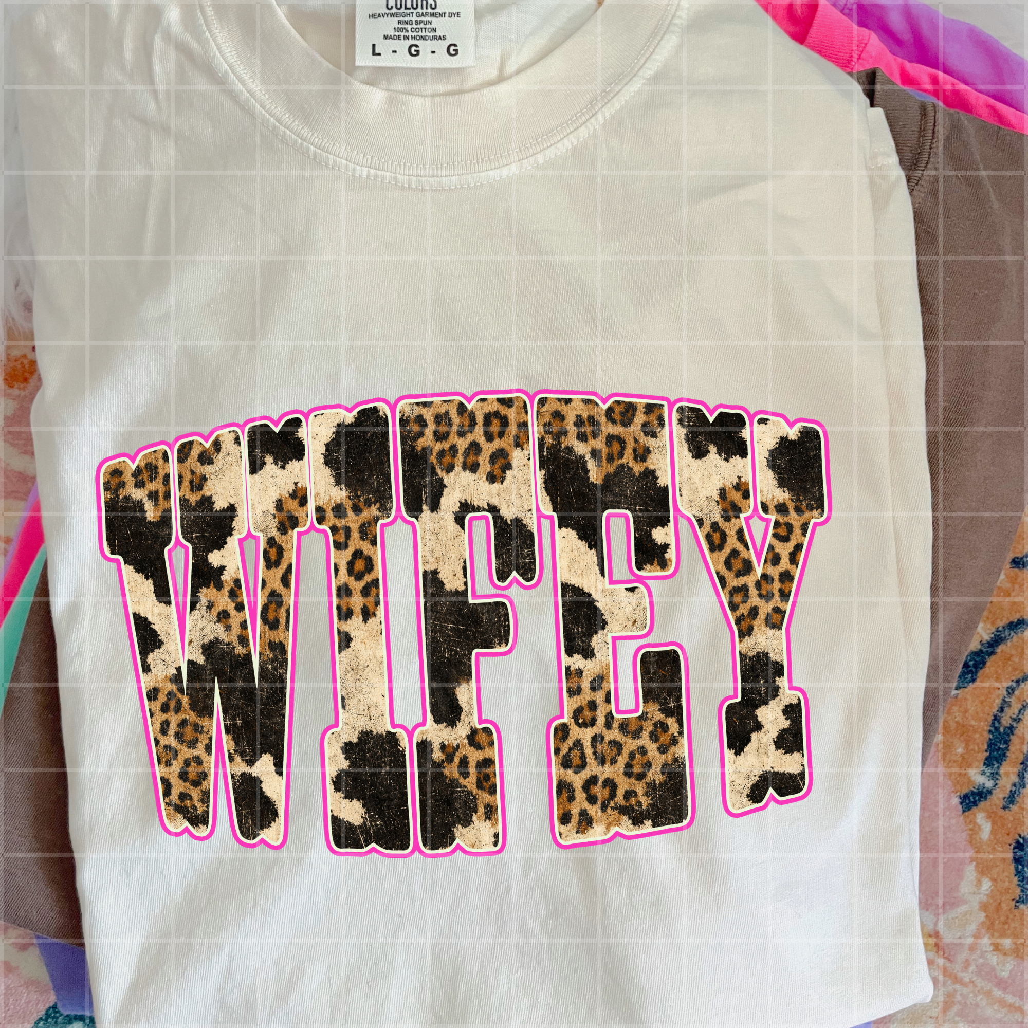 Wifey cowhide leopard print mm052526