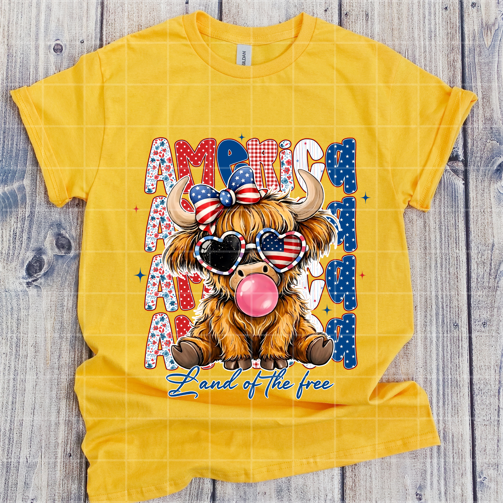 America land of the free bubblegum cow mm052526