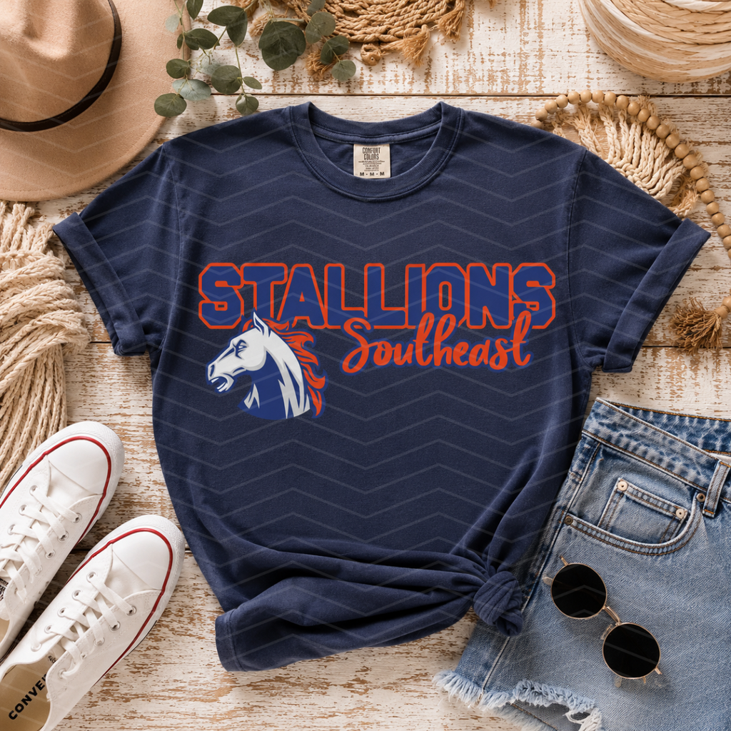 Custom school name with mascot/logo