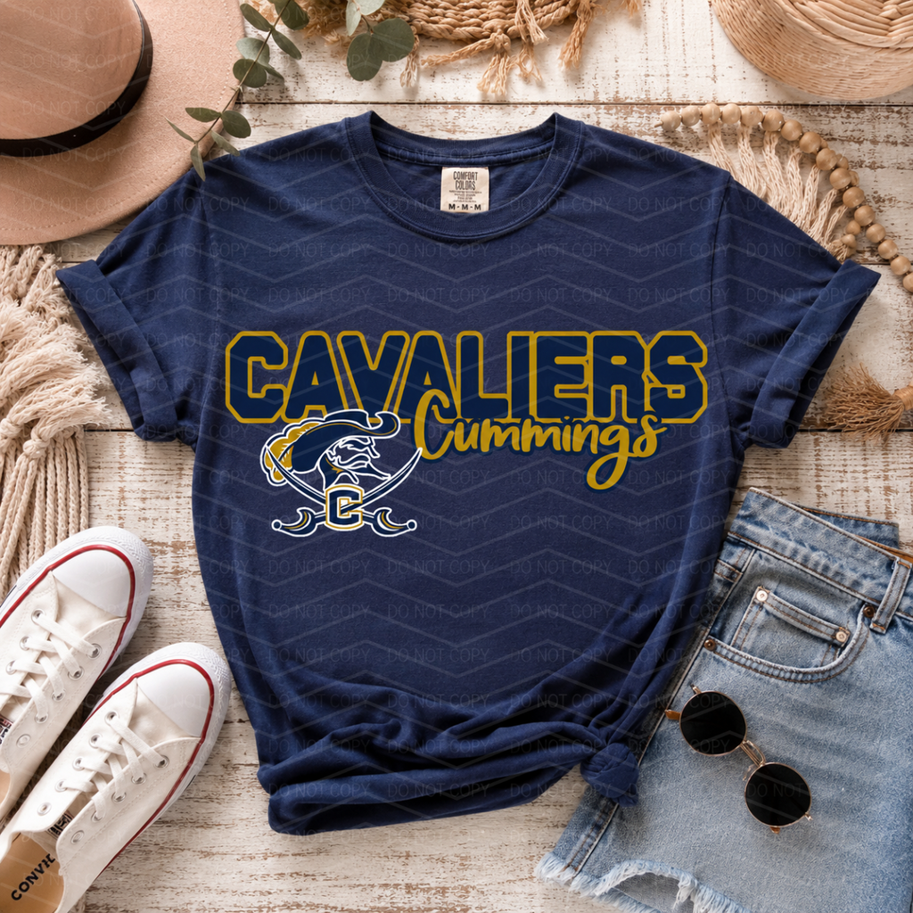 Custom school name with mascot/logo