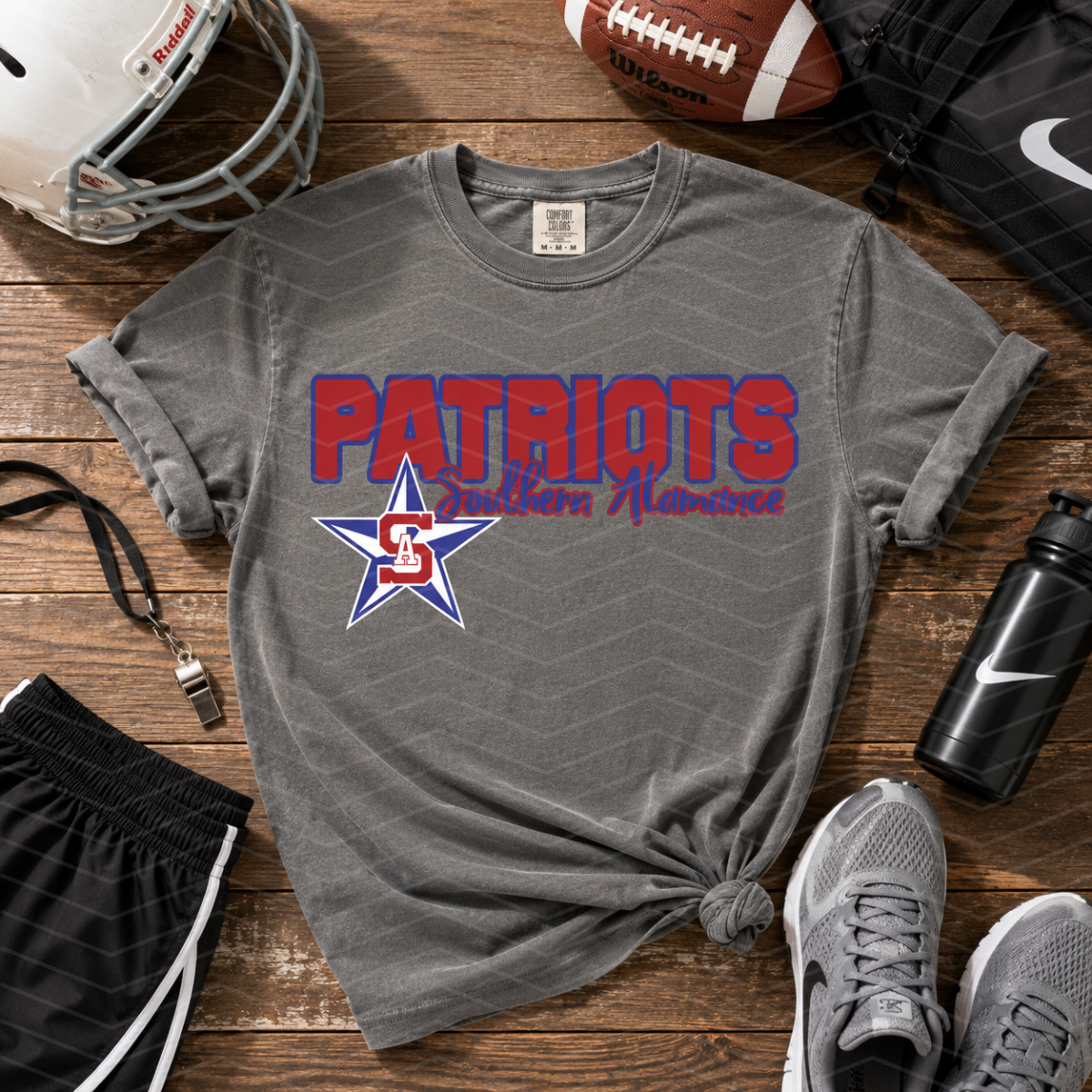 Custom school name with mascot/logo