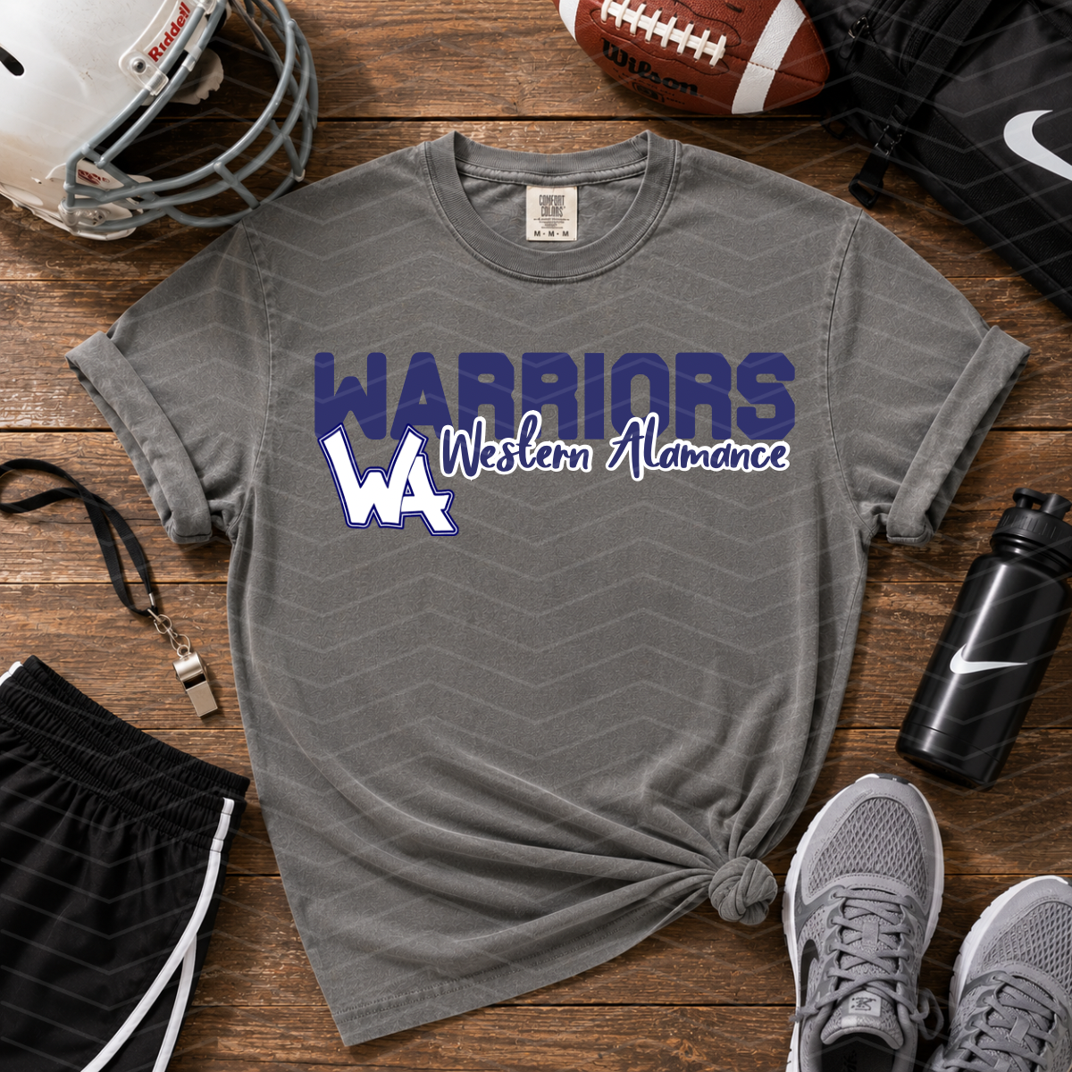 Custom school name with mascot/logo