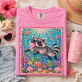 Preppy raccoon in the sea MM060126