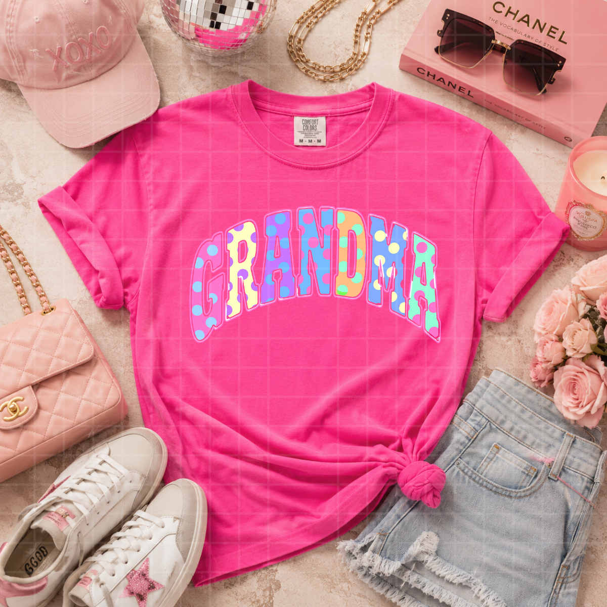 Grandma neon polkadot MM060126