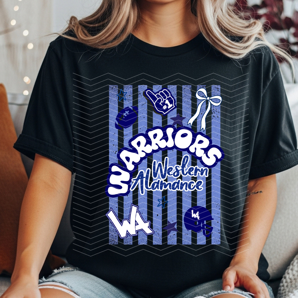 Striped custom high school