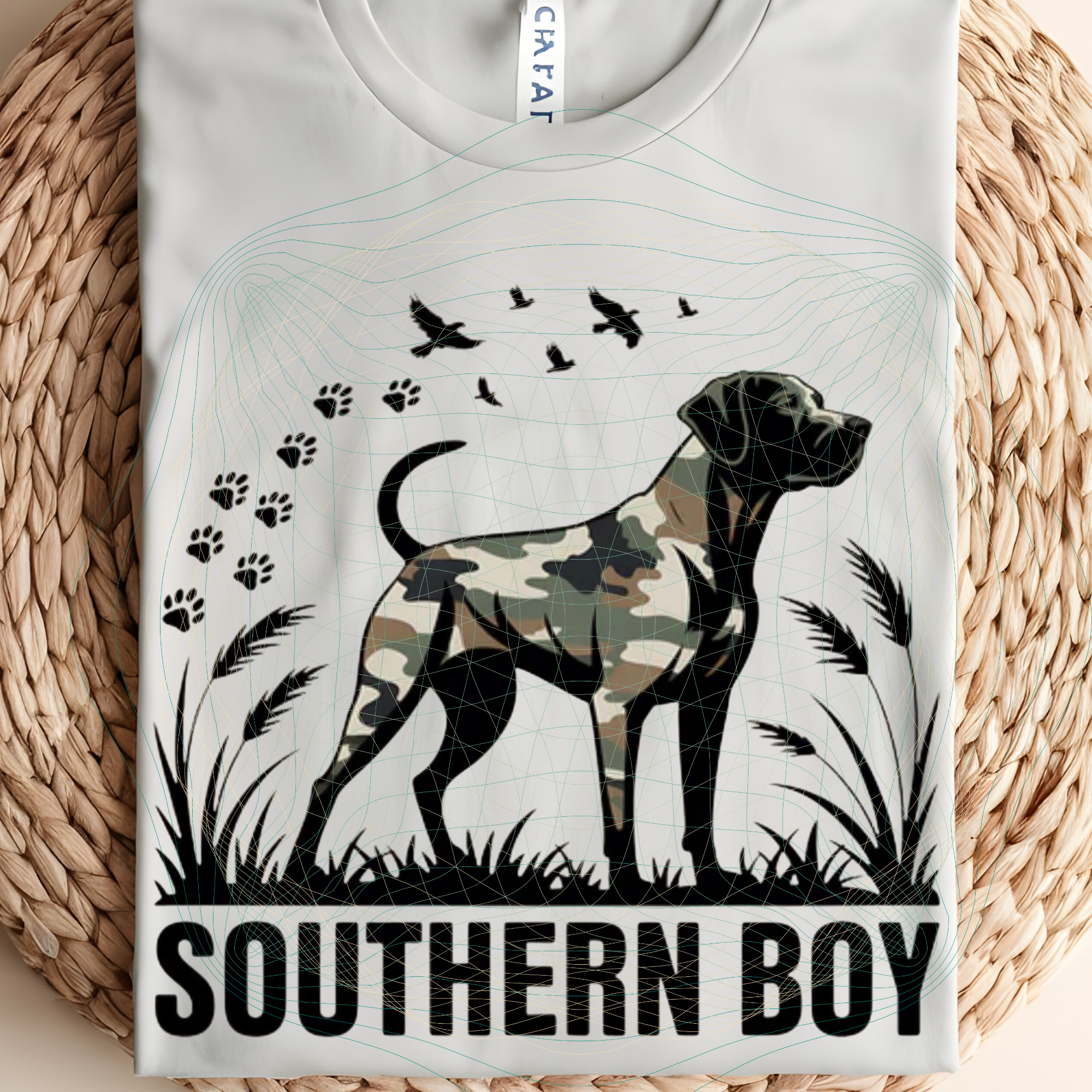 Southern boy camo dog MM060826