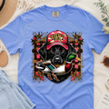 Country girl dog with duck MM061526
