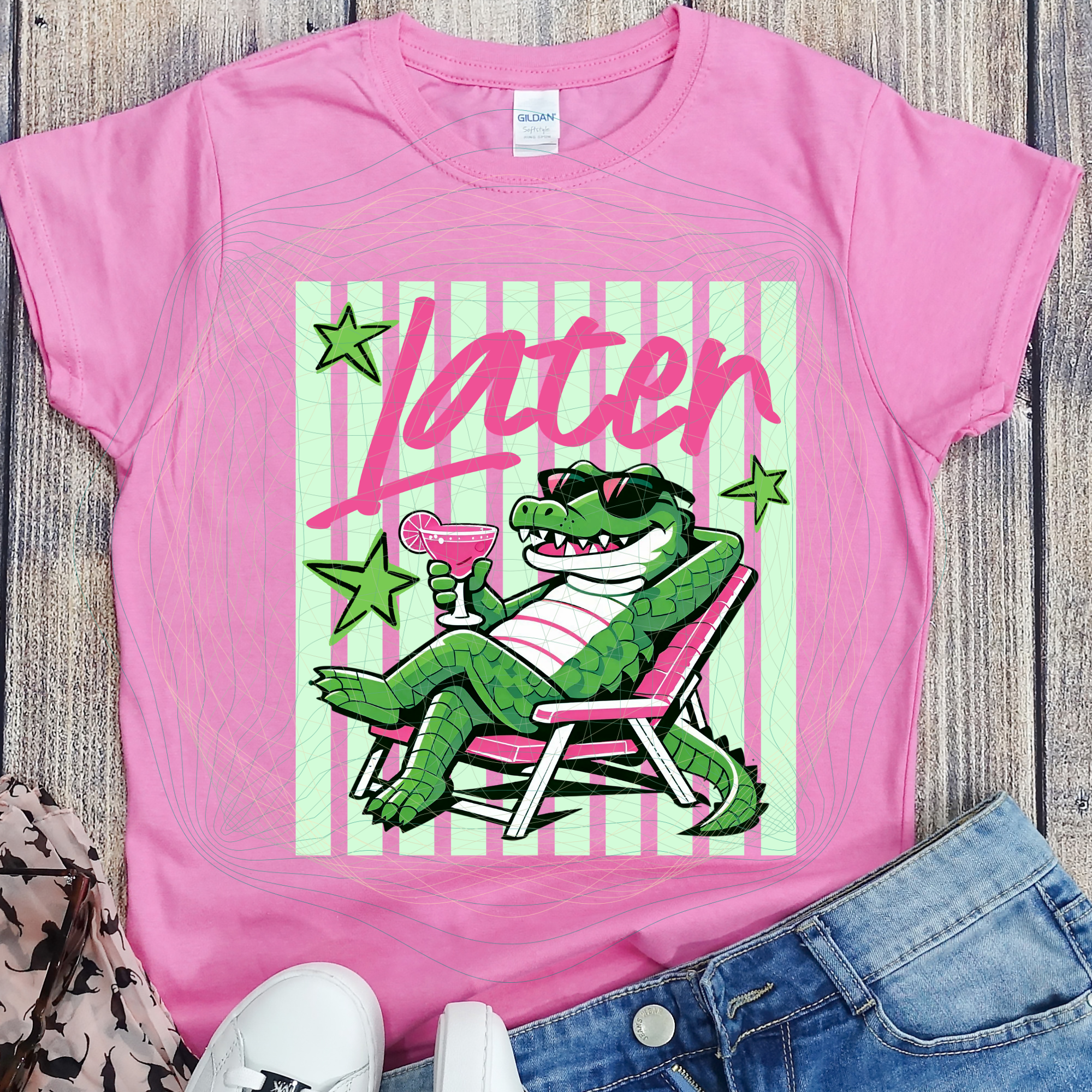 Later gator with drink in hand, MM061526