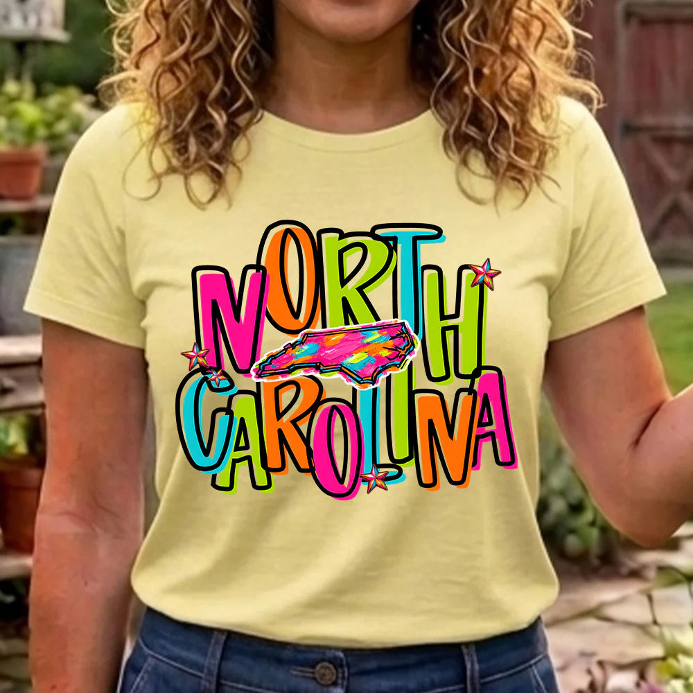 Bright North Carolina Shirt (no customizing on this shirt)