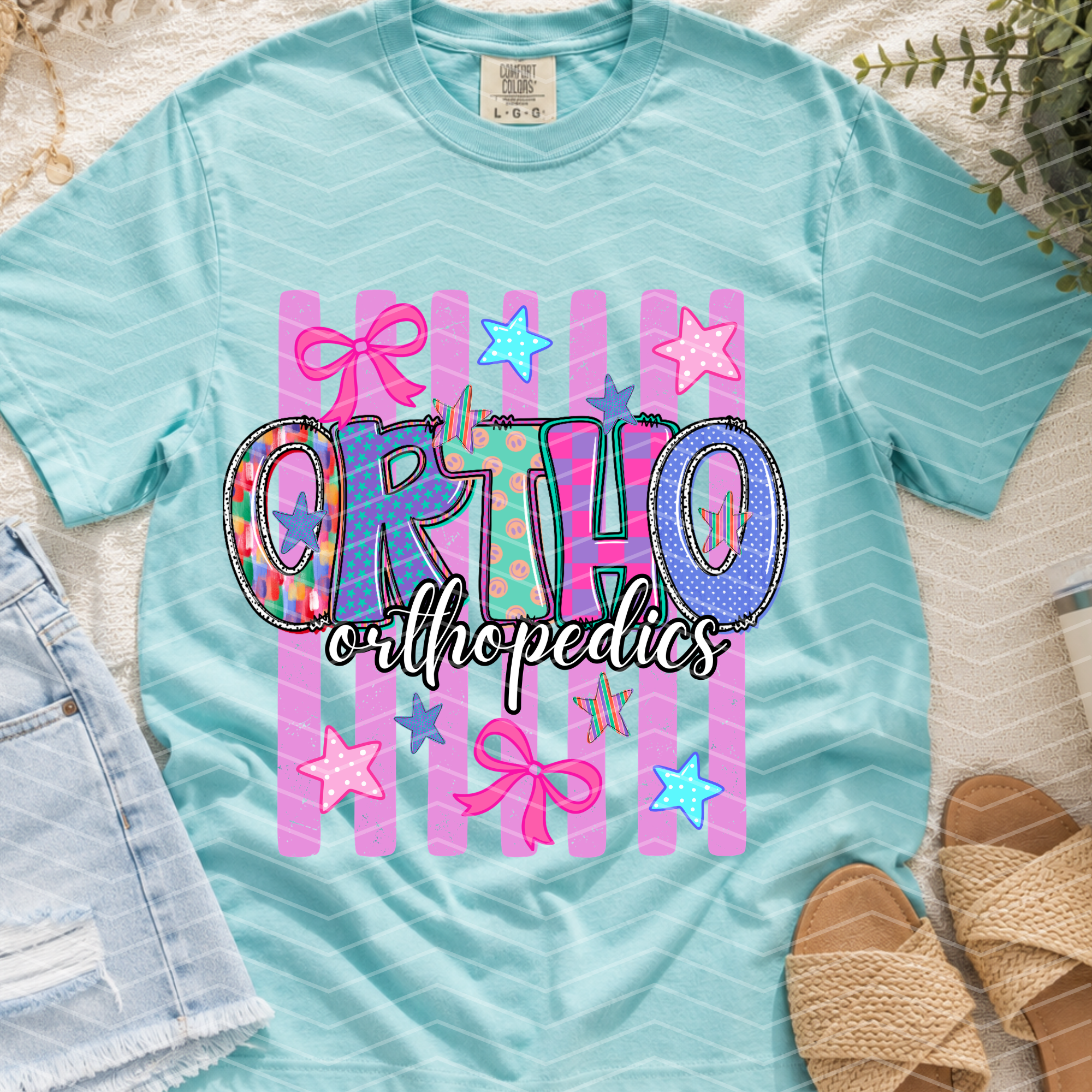 Ortho preppy stripped shirt
