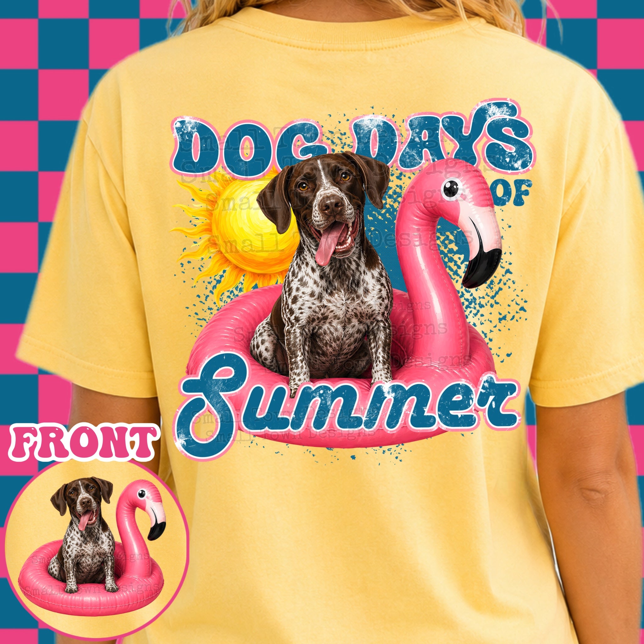 Dog days of summer front and back