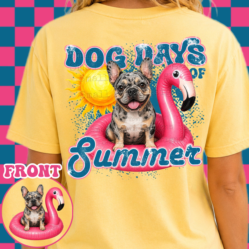 Dog days of summer front and back