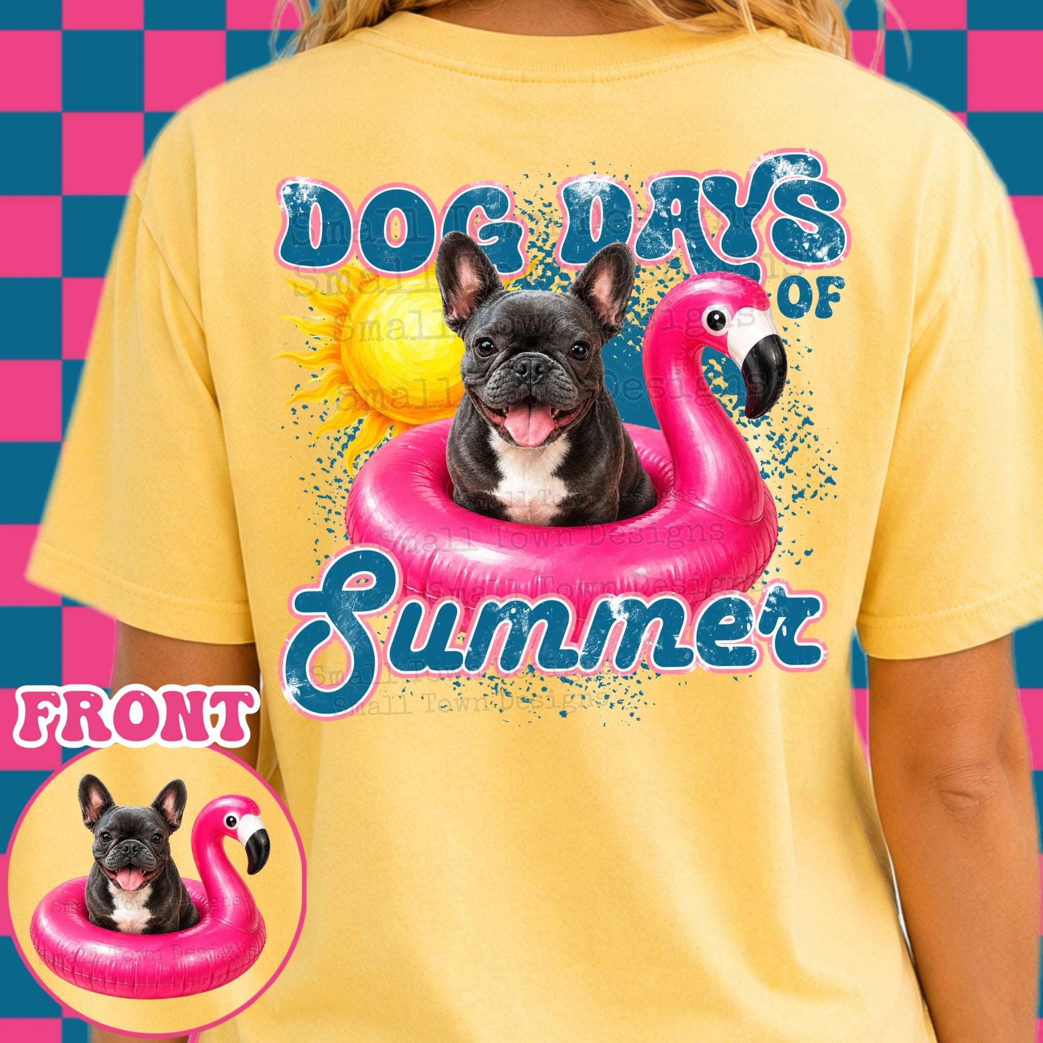 Dog days of summer front and back