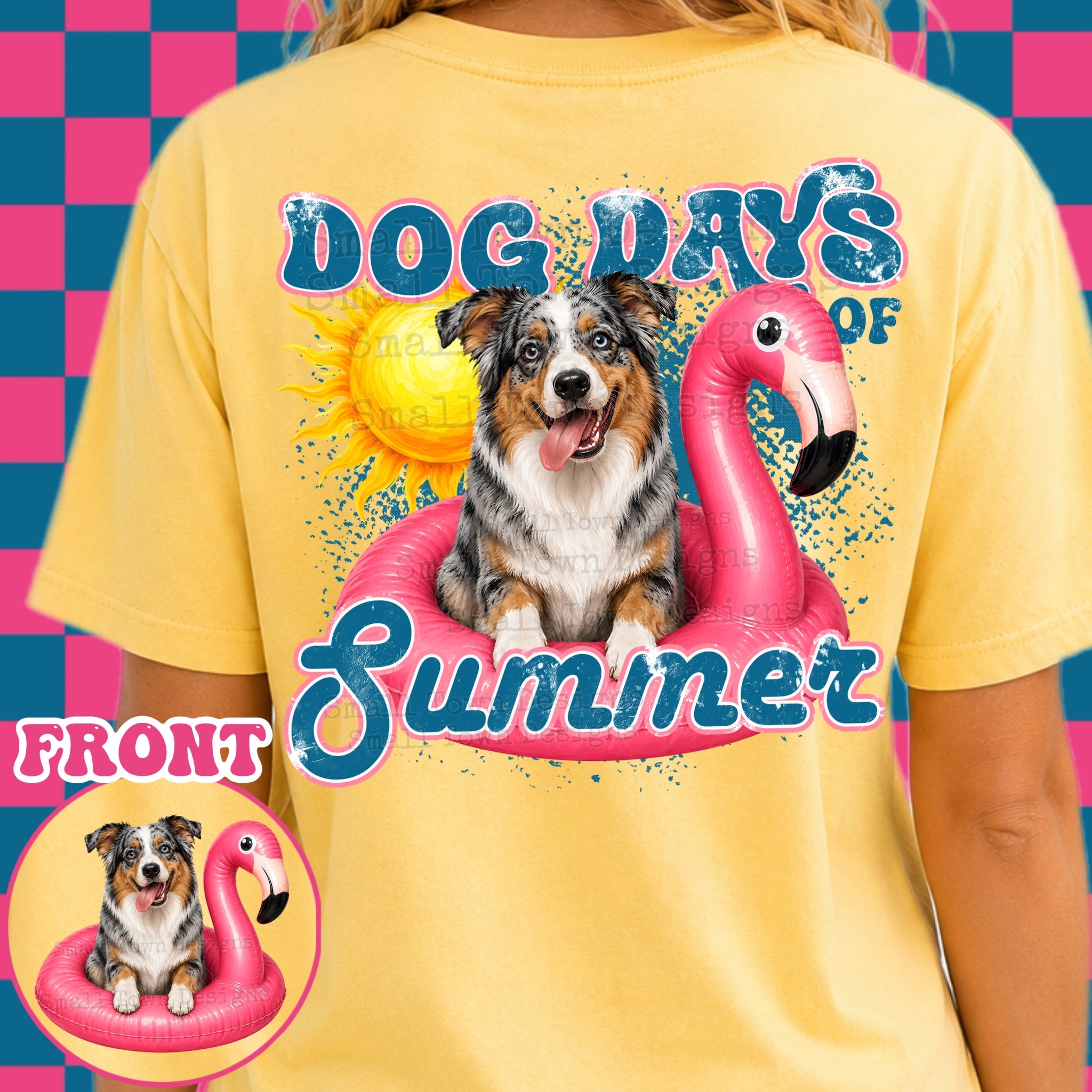 Dog days of summer front and back
