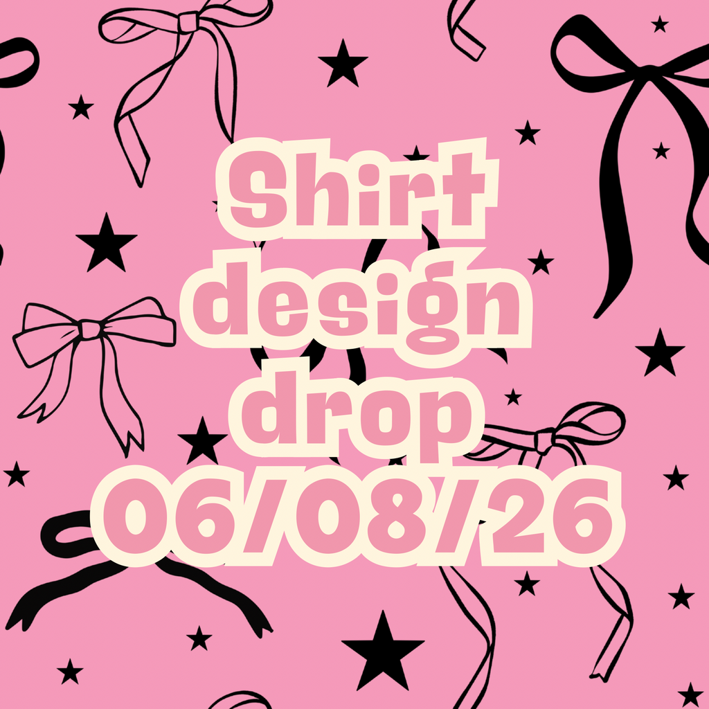06/08/26 graphic shirt design drop (scroll through photos to see all designs and shirt colors)