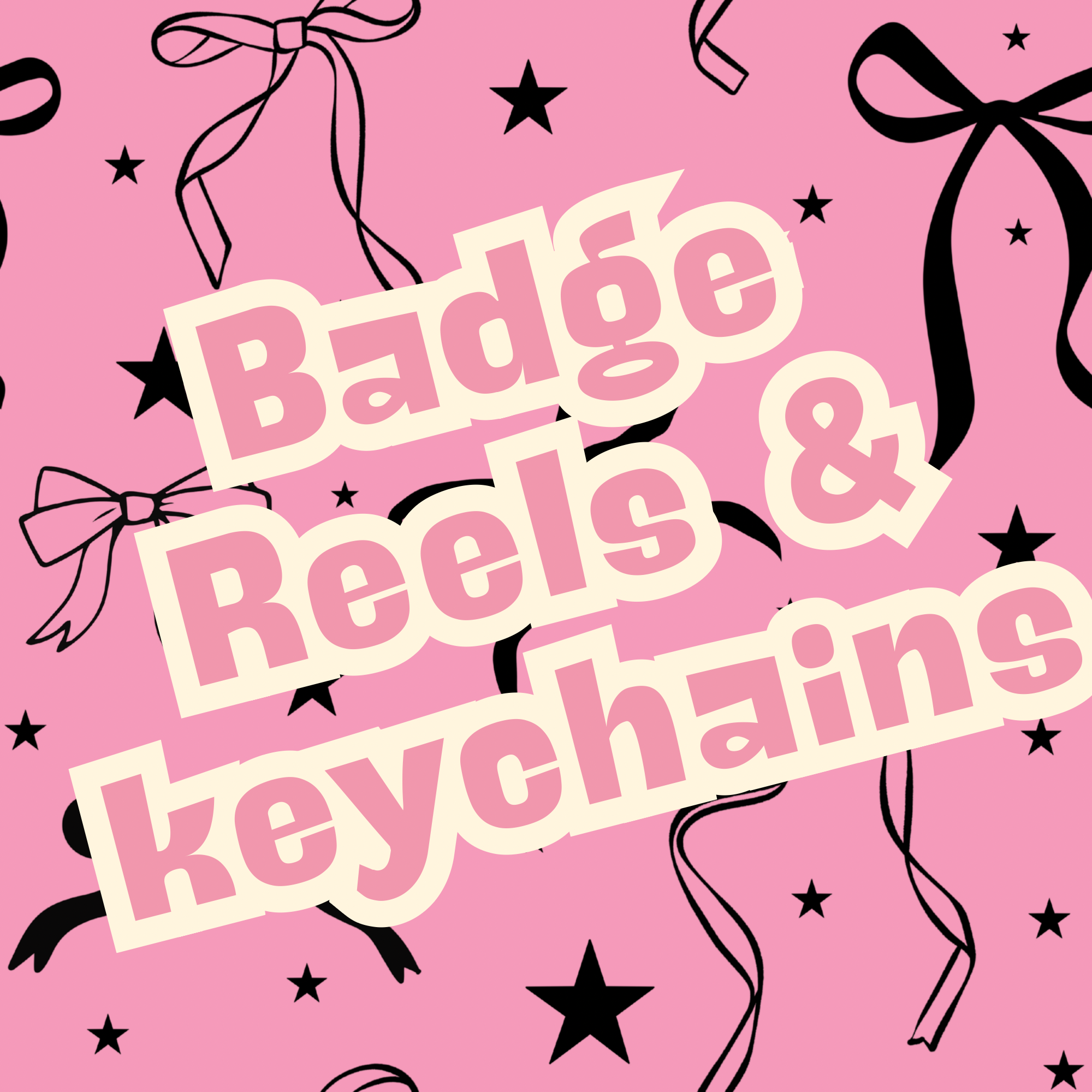 Badge reels and keychains