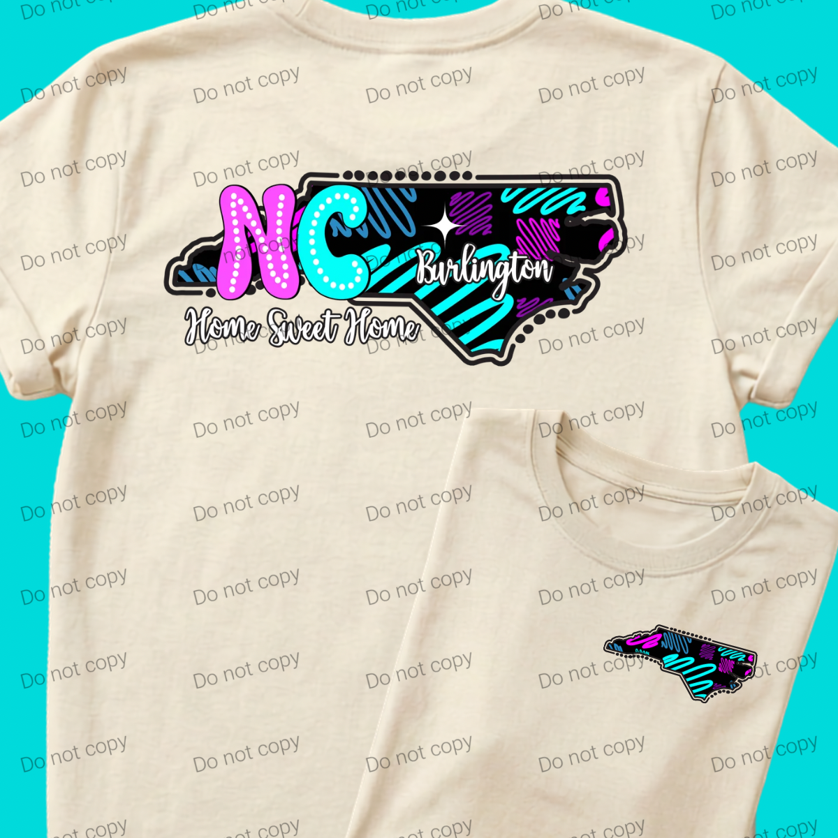State Design (design can be with any state/city just add to notes below. For different design/pattern email me at TTSSHIRTSANDTRANSFERS@yahoo.com prior to ordering.