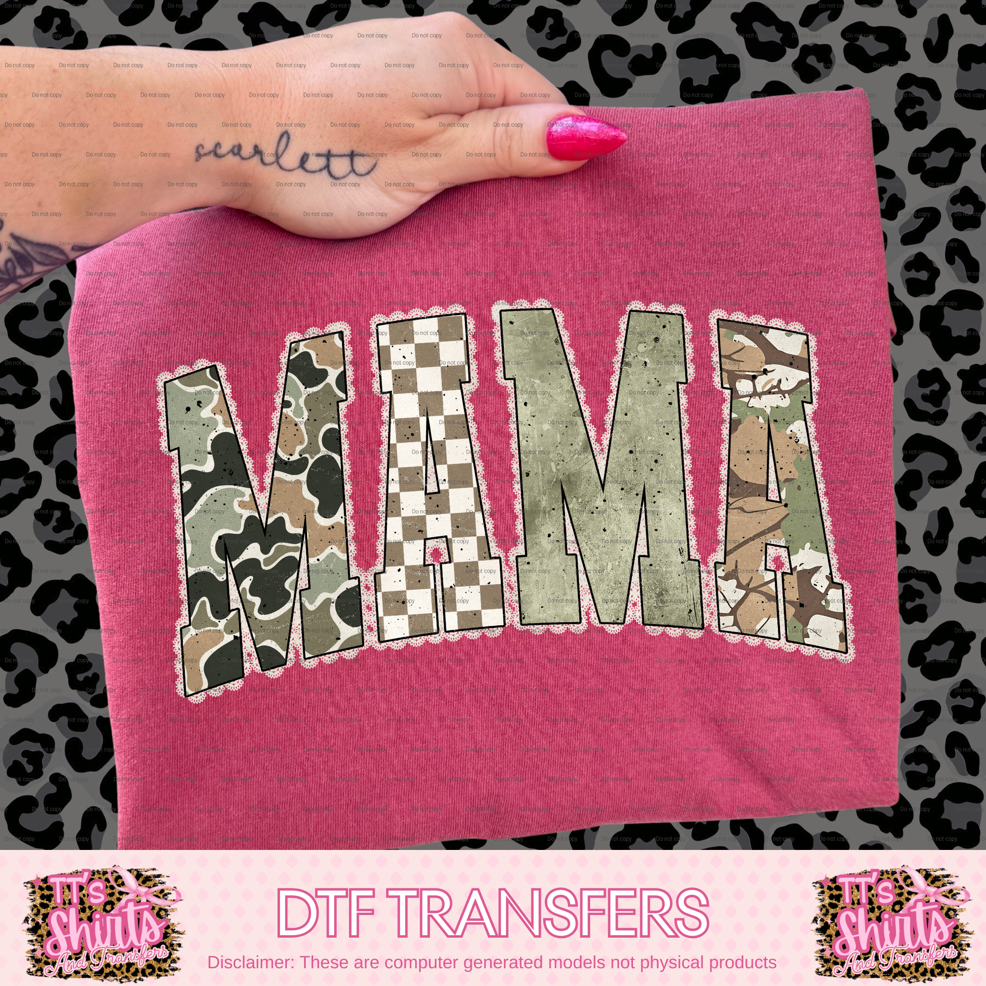 MAMA CAMO CHECKERED– A3